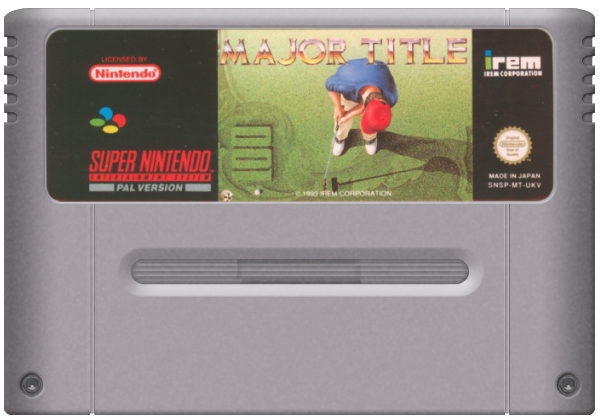 Major Title title screen for Super Nintendo